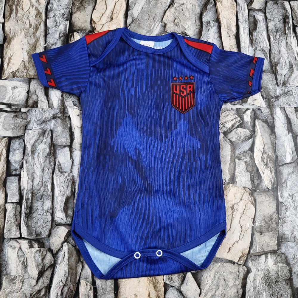 USA Baby Jersey feminine, USA feminine Soccer bodysuit